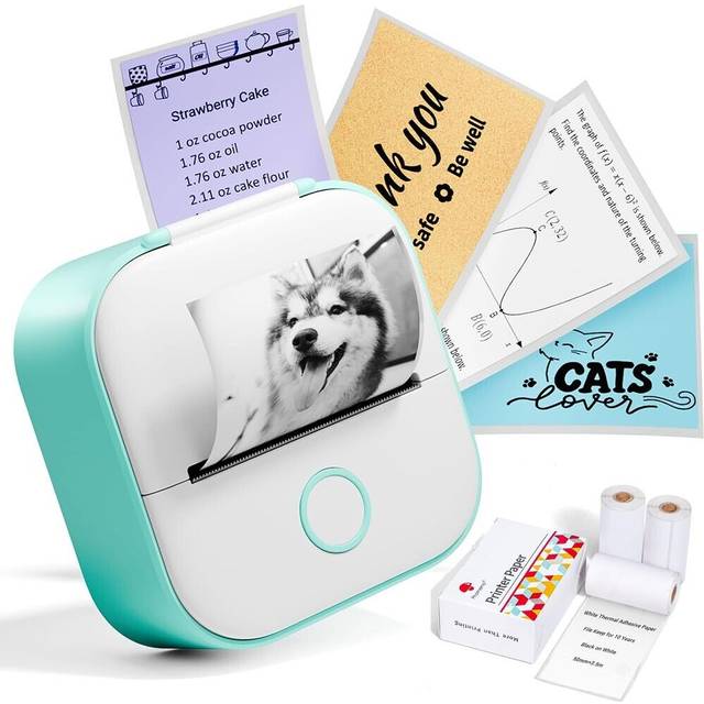 Phomemo T02 Mini Printer Portable Sticker Bluetooth Thermal Printing Xmas Gift