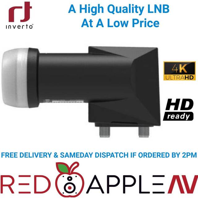 Inverto Black Ultra 0.2dB Twin Output 4K 3D Ultra HD Satellite Dish LNB