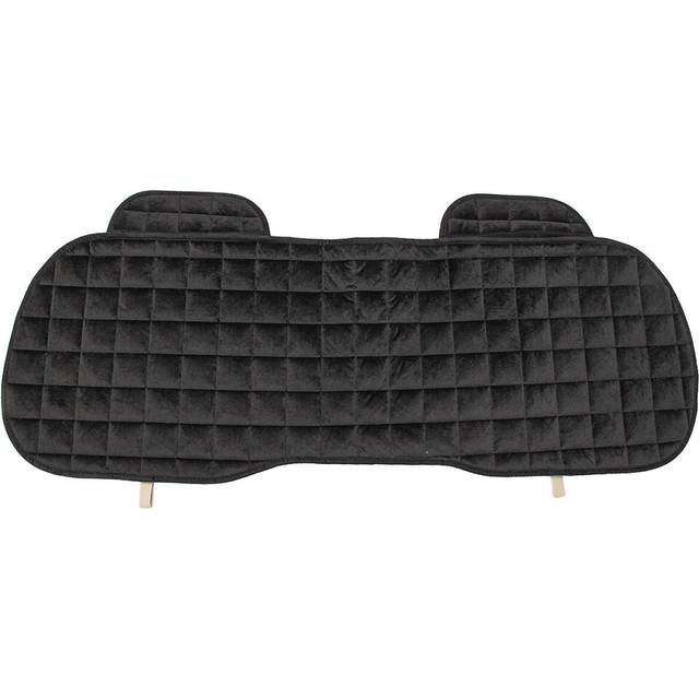 (Black) Universal Square Wistiti Sponge Rear Back Row Car Seat Cover Protector Mat Auto Chair Cushion