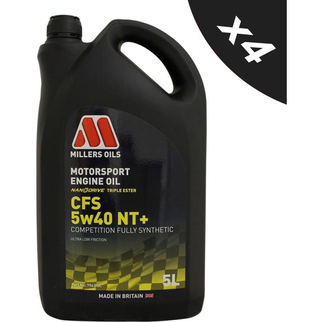 4x5L MILLERS 5w40 Fully Synthetic Engine Oil Motorsport CFS 5w40 NT+