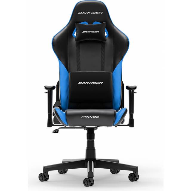 DXRacer PRINCE L Svart &amp; Blå PVC Läder