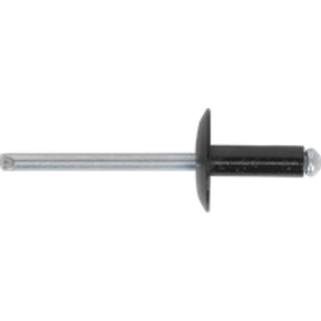 Sealey RAB3210L Aluminium Rivet Black Large Flange 3.2 x 10mm Pack of 200