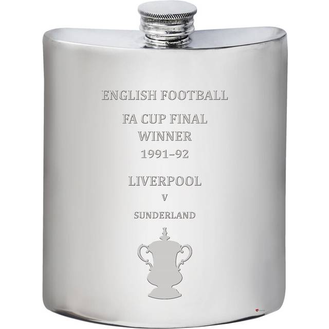 Arsenal English FA Cup Winner 1992-93, 6oz Whisky Hip Flask Pewter