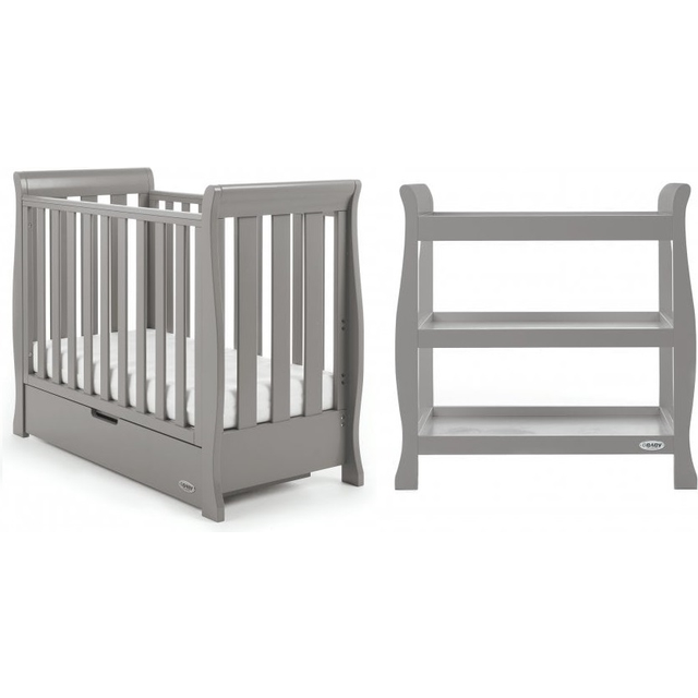 Obaby Stamford Space Saver 2 Piece Room Set - Taupe Grey
