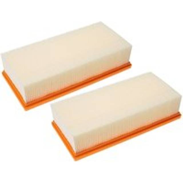Vhbw - Set 2x Flat-Fold Filter compatible with Kärcher nt 75/2 Ap Me Tc Industrial Vacuum Cleaner, Wet/Dry Vacuum Cleaner - Pleated Filter Element