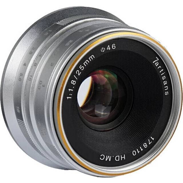 (Silver, Canon EF-M) 25mm F1.8 Prime Lens for Sony E Mount for Fujifilm for Canon EOS-M Mout Micro 4/3 Cameras A7 A7II A7R for Panasonic for OLYMPUS e