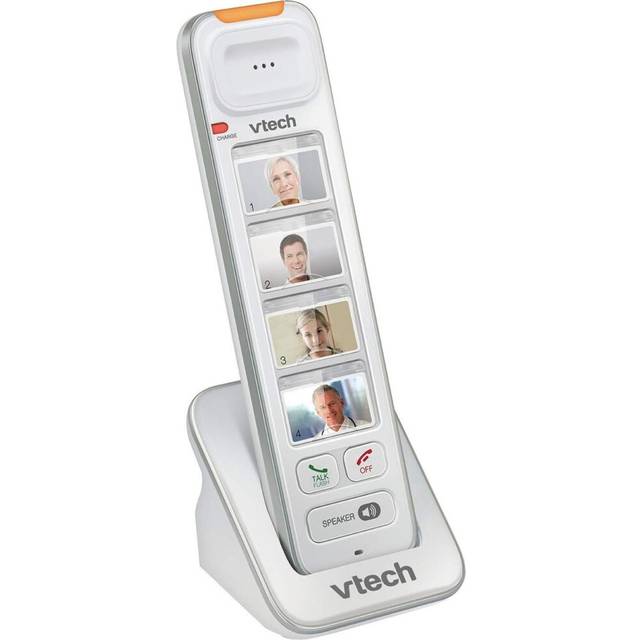 VTech SN6307 CareLine Photo Speed Dial Accessory Handset  White  Requires SN6127  SN6187  or SN6197 to Operate