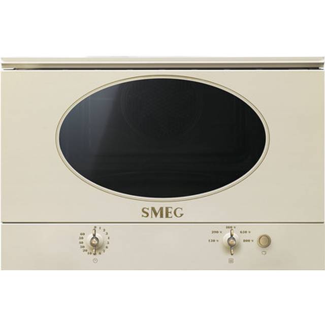 SMEG MP822NPO Mikrovågsugnar Creme