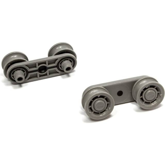 2 x Genuine BEKO Dishwasher Rail Drawer Loading Rack Wheels 1752600400