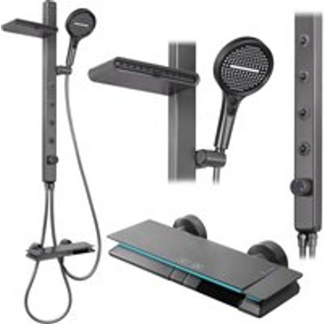 Shower set REA karl thermostat titanium