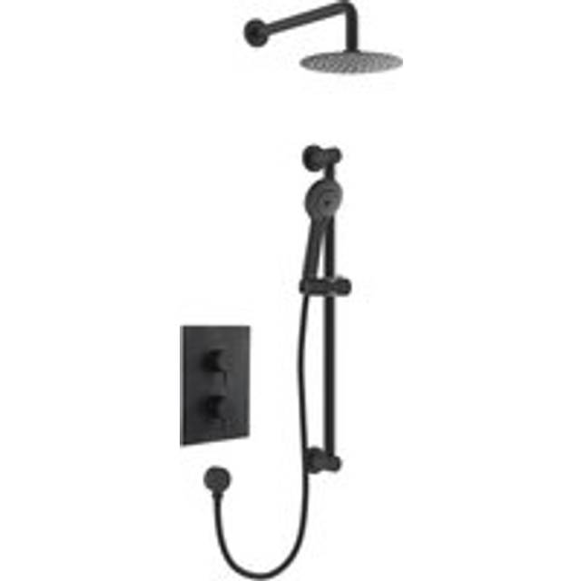 Apelo Black Concealed Dual Control Shower Pack - Bristan
