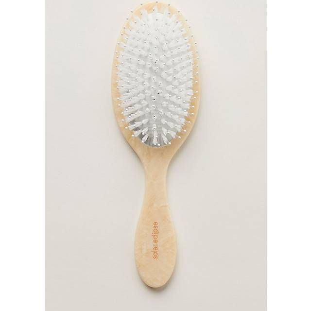 Solar Eclipse Hand-Painted Acetate 2-in-1 Brush in Pink Rose Stem