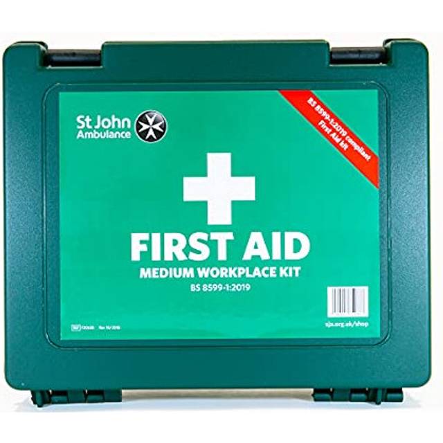 St John Ambulance Statutory Green Box Medium Workplace First Aid Kit