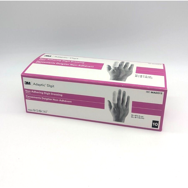 Fingerförband silikon Adaptic - Ø2,4cm medium - 10 st