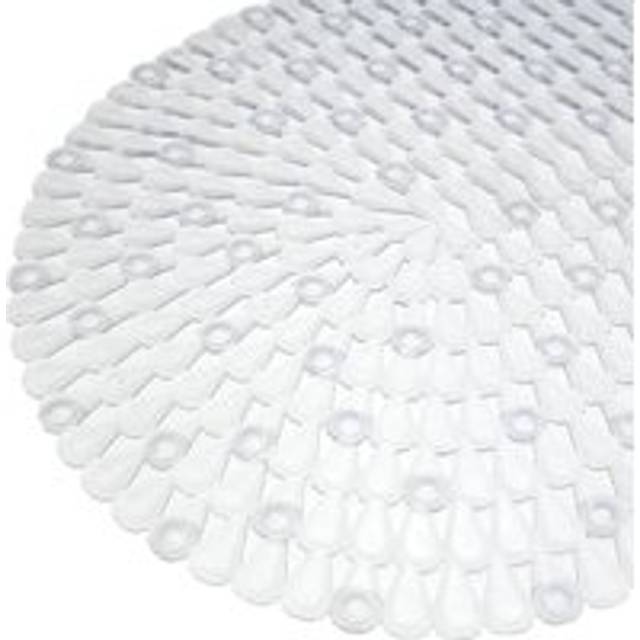 Bath Mat With Safety Suction Cups 3D Gems Pattern 68 x 37cm - CLEAR