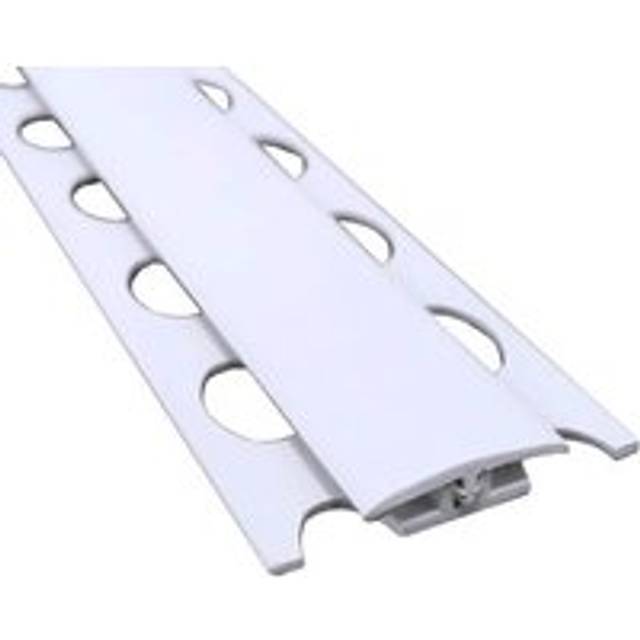 AM Clad PVC Hygiene Cladding Two Part Vinyl Floor Trim - 3mtr White