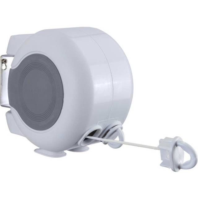 Metaltex 30 m Retractable Clothes Line, White, 30m