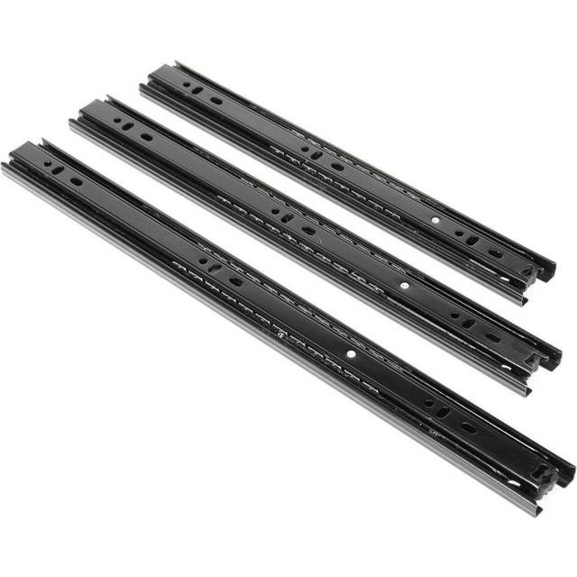 (13 Inch) 2pcs Telescopic Metal Ball Bearing Slides Runner for Roller Drawer