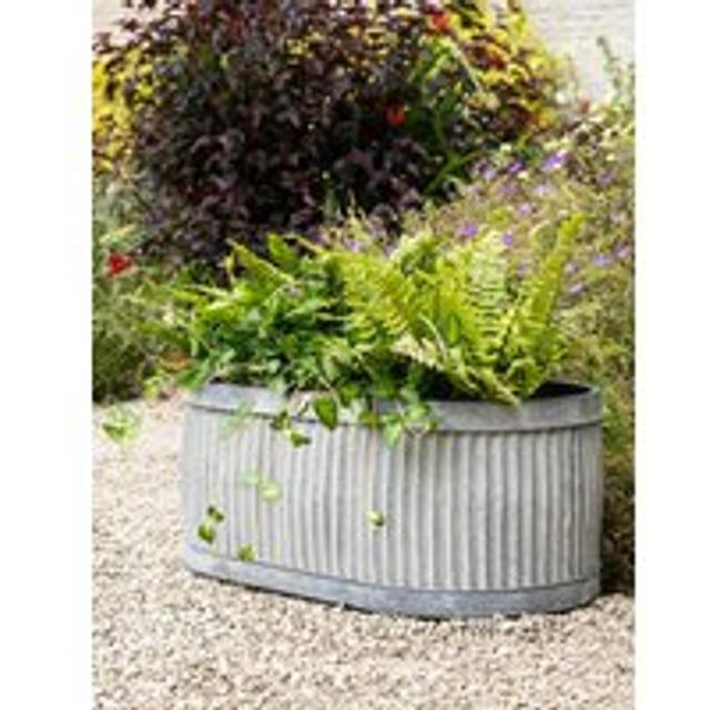 Vence Oval Trough 52.5cm - Metal