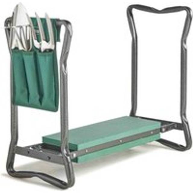 Garden Kneeler Seat with Handles and Tool Set â Folding, Lightweight, Portable, 2 in 1 Design Kneeler and Chair â Soft Foam Kneeling Pad for