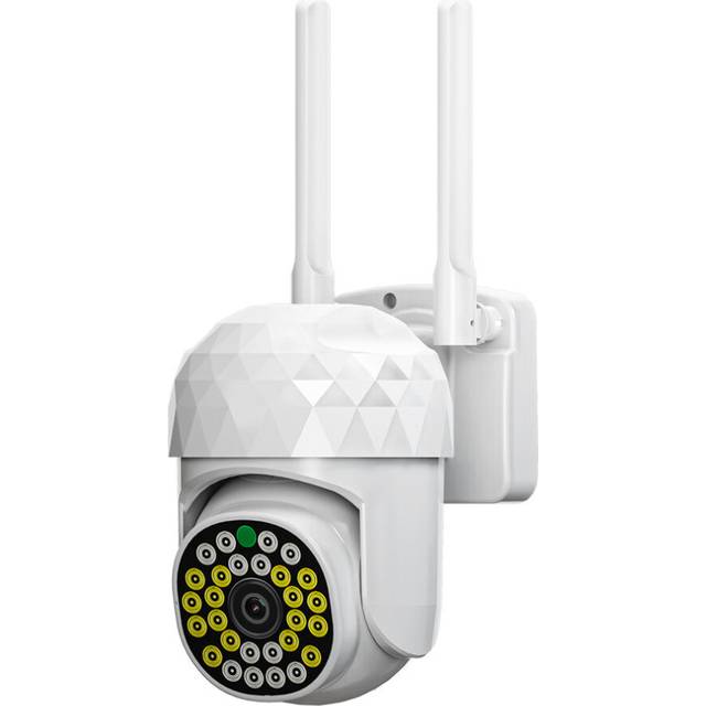 (White) HD 2MP WIFI IP Camera Waterproof Infrared Full Color Night Vision Security Camera with 28 Lights