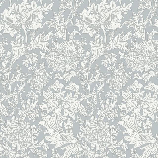 Chrysanthemum Toile Mineral Blue - 217561