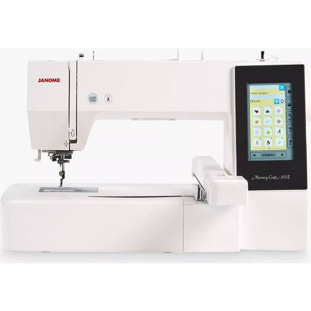 Janome Memory Craft MC500E LE Embroidery Machine, White