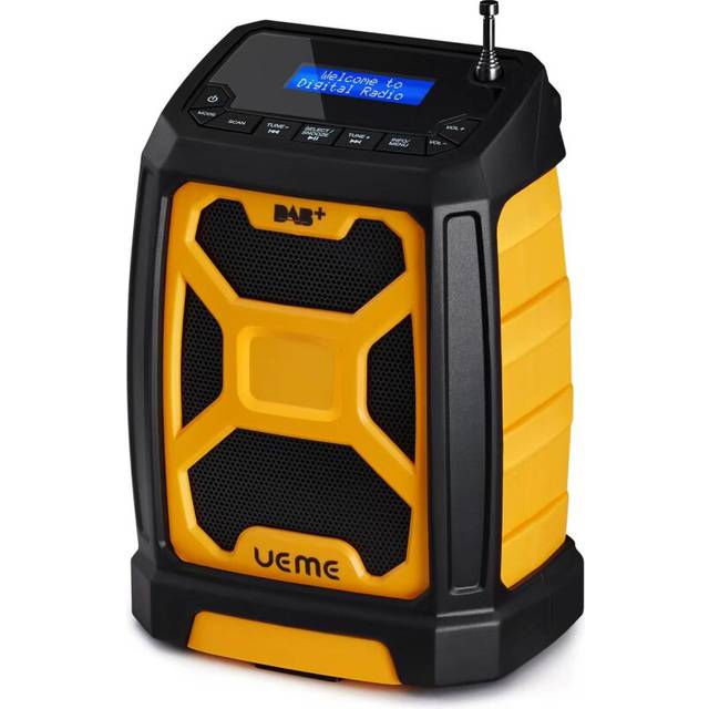 Ueme 5w rugged dab/dab+ fm radio with bluetooth and 6000mah built in rechargeabl