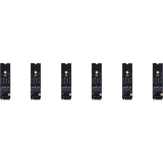 6X Wireless M.2 A+E Key Slot to M Wifi Bluetooth Adapter for AX200 9260 Bcm94352Z Card NVMe PCI Express SSD Port