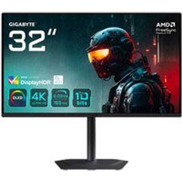 Gigabyte MO32U 32" 3840x2160 4K UHD OLED 165Hz 0.03ms KVM FreeSync Premium Pro HDMI 2.1 Widescreen Gaming Monitor