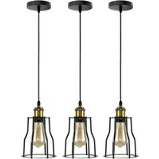 Industrial Modern Retro Loft Cage Ceiling Lamp ~1417 - Yes - 3 Pcs