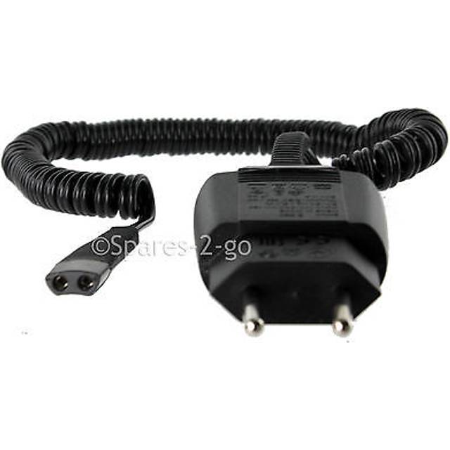 2 Pin Braun Shaver Charger Eu Plug Cable Series 5 8385 C&r 8374 8377 5751