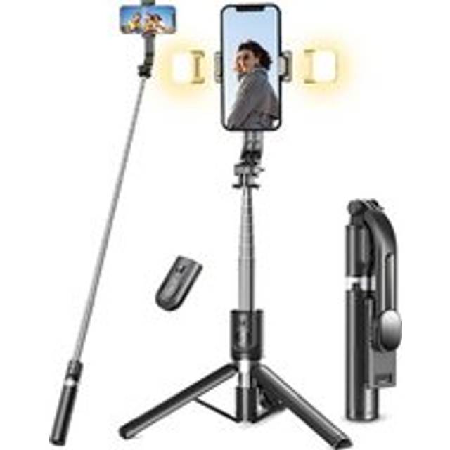 3-In-1 Dual Light Ring Light Tripod Selfie Stick | Wowcher