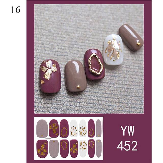 Nail Art Stickers Self-Adhesive DIY Stylish Nail Wraps Full Cover Sticker Decal
