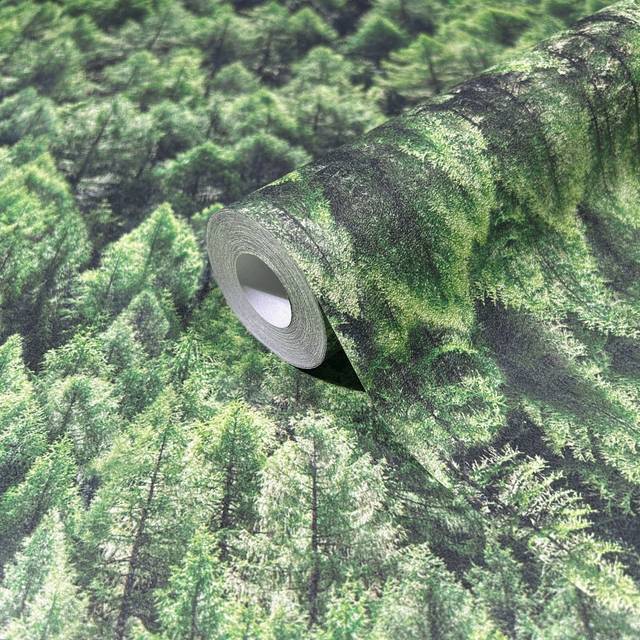 Galerie The Woods And Wicker Tree Leaf Green Wallpaper 45730, Green
