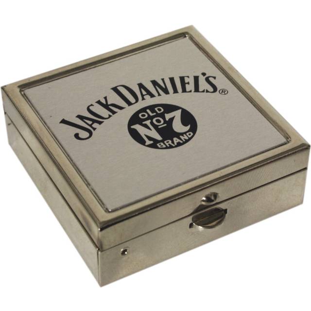 Jack Daniel's chrome square pocket ashtray