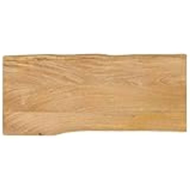 vidaXL Table Top 90x40x2.5 cm Live Edge Solid Wood Mango - Brown