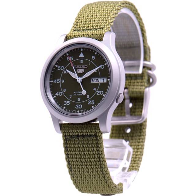 Seiko Men's SNK805K2 (Seiko5 Millitary GR Nylon) Round Watch Green Stainless Analog