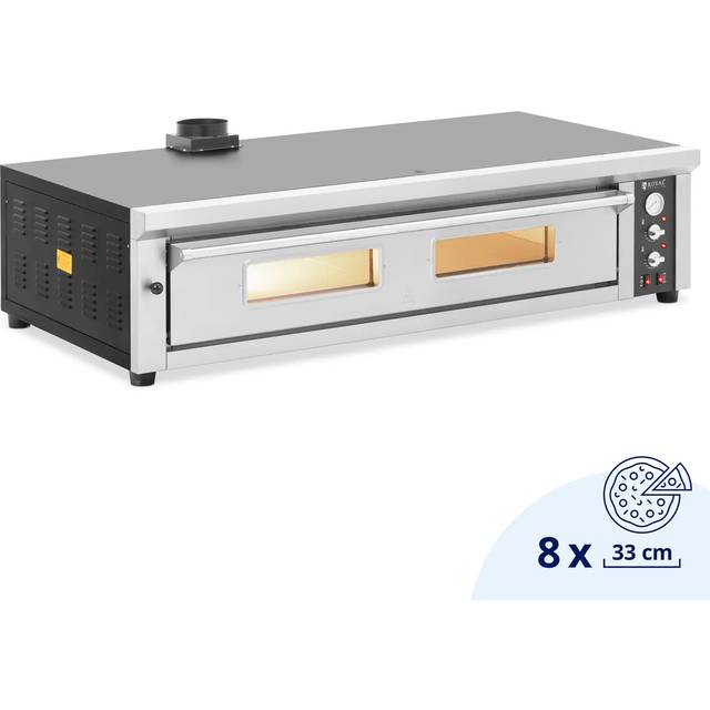 Electric Pizza Oven - 8 x 33 cm - 1 chamber - 8400 W - 400 V - fireclay stone