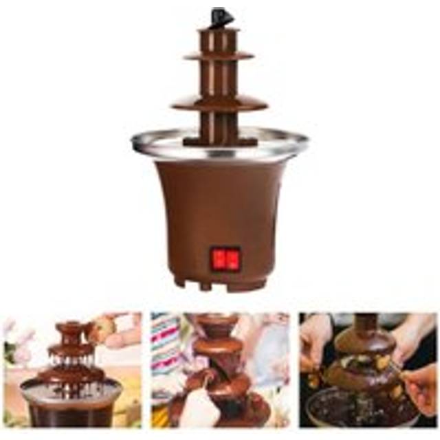 Coocheer - 2 Tier Chocolate Fondue Fountain, Choco Melts Dip Warming Machine, for Melted Chocolate, Candy, Butter, Cheese, Caramel Dip