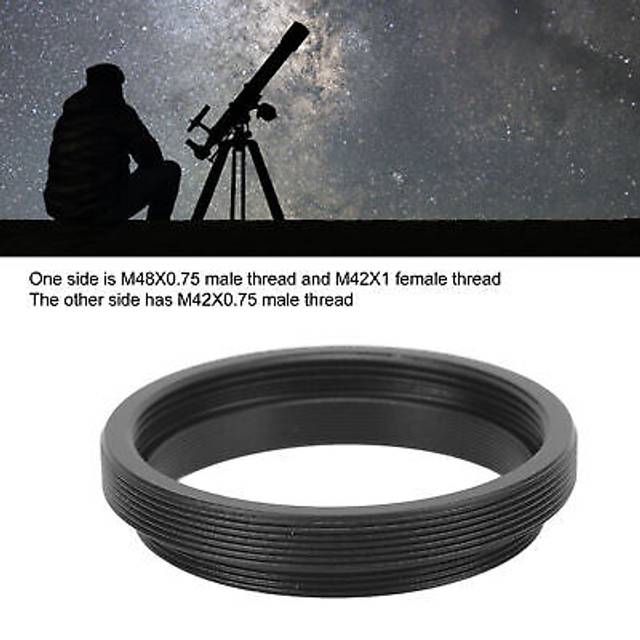 Telescope Adapter Ring T2 Male Thread To M48x0.75mm M42x1mm Female Thread As Mai