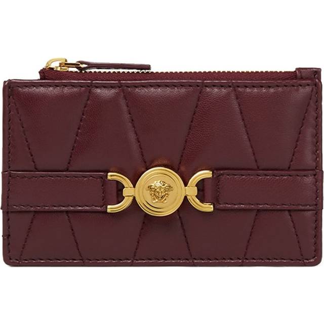 Versace - Medusa '95 quilted card holder - women - Lamb Skin/Lamb Skin - One Size - Red