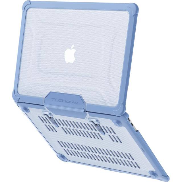 [BallisticWrap] Clear Protective Snap-On Tough Hard Shell Cover with Kick Stand Shockproof Case for MacBook Air 13 inch 2020/2019/2018