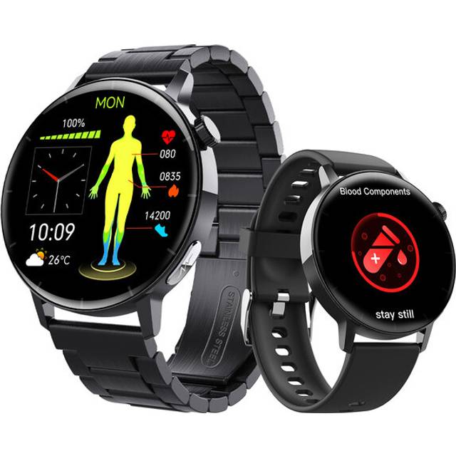 Chronus F67PRO Smart Watch Waterproof Bluetooth Call Multi Function with iPhone Samsung Android(Black)
