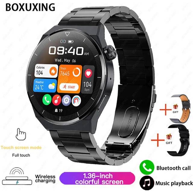 (Black steel, original Smart Watch) 2023 Watch GT3 Pro Men's Smart Watches HD Large Screen Display Voice Calling