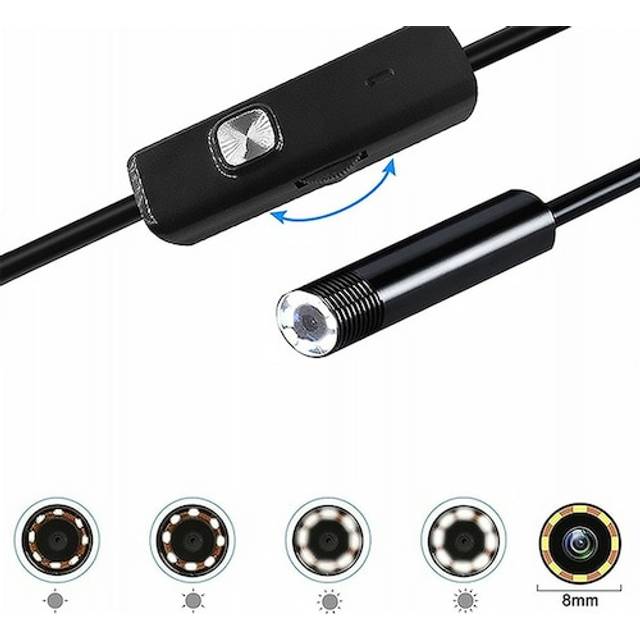 LTC Endoskopkamera 2m lins 8/7/5,5mm USB-C/Micro-USB