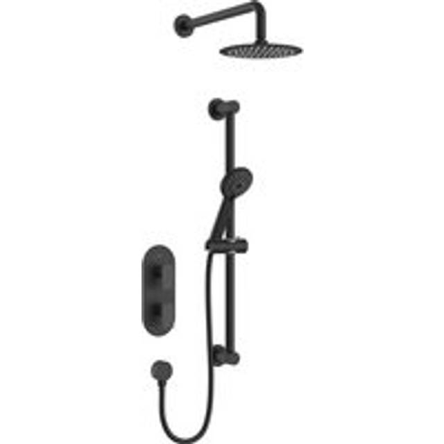 Bristan Frammento Black Concealed Shower + Fixed Head FRAMMENTO BLK SHWR PK