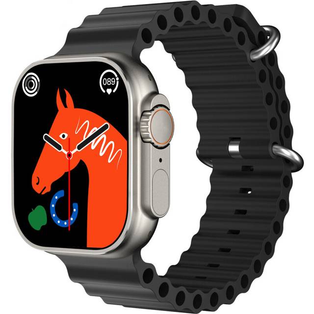 (Black) 2024 New Smart Watch Women Men Heart Rate For Phone Android Bluetooth Waterproof