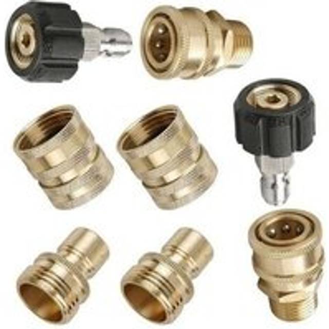 Pressure Washer Adapter, M22 Quick Connectors, 8 Pack