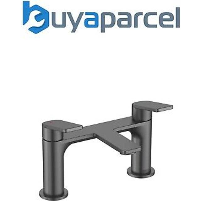 Frammento bf gm Bath Filler Mixer Tap with Ceramic Discs Gun Metal Grey - Bristan